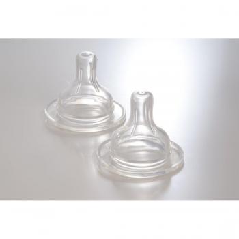 Dr. Schandelmeier Baby Sauger Replacement Set – 2 Stück, Silikon, Größe 3, schnell fließen