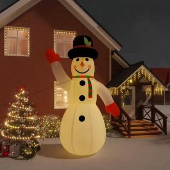 VidaXL Inflatable Snowman with LED Lights 455 cm