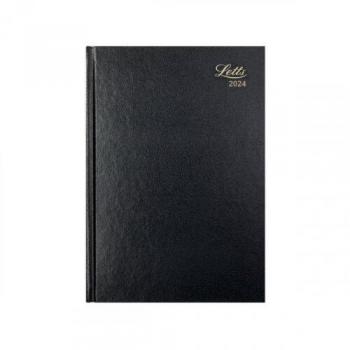 Letts A4 Week To View Business Diary Black 2024