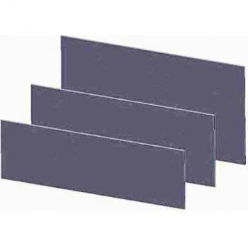 TRU Vorderplatte, 215mm x 81mm x 2mm, grauer Kunststoff