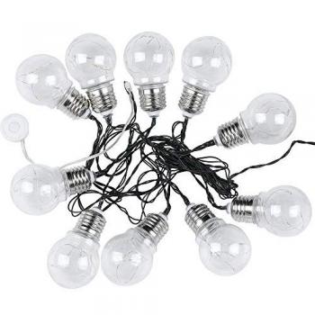Coffret de 10 Ampoules LED E27 avec Panneau Solaire IP44 3000K V-tac 8559