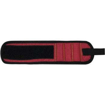 Black Adjustable Magnetic Wrist Strap for Tools