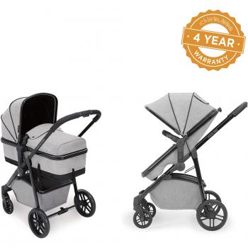 Ickle Bubba Rear and Forward-Facing Pushchair, Silver Grey