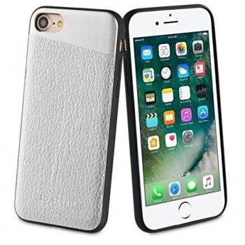 SO SEVEN Étui Métallique PU Argent: Apple iPhone 6/6S/7/8