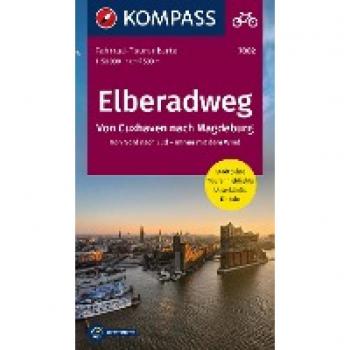 KOMPASS Fahrrad-Tourenkarte Elberadweg, Von Cuxhaven nach Magdeburg. Von Nord nach Süd – immer mit dem Wind 1:50.000: Leporello Karte, reiß