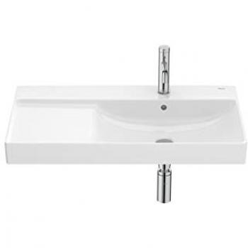 Roca – ONA Lavabo suspendu, finition porcelaine – côté droit