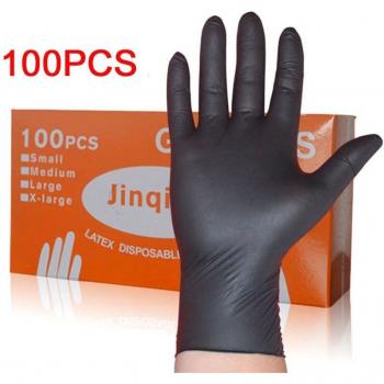 Food Service Black Latex Gloves
