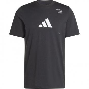 Camiseta adidas de fútbol para hombre, modelo fb cat g, color negro