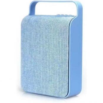 Haut-Parleur Bluetooth Compact Rétro en Toile Rouge