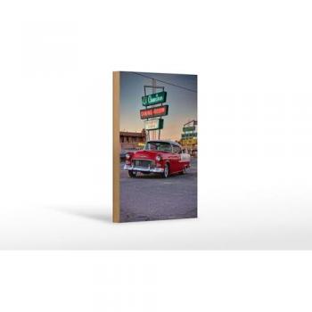 Nostalgisches Holzschild Oldtimer El Camino 12x18 cm
