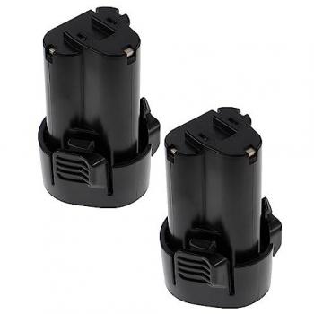 Batteries Vhbw EXTENSILO 2x pour Makita 194550-6, 194551-4, 194588-1, 195332-9, BL101 (2500 mAh, Li-ion, 10,8 V)