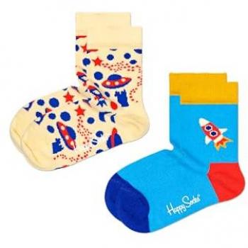 Happy Socks Kinder Socken Weltraum im 2er Set