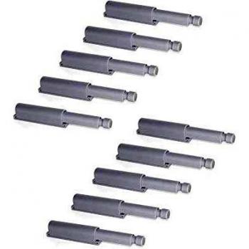 EMUCA Grau Push‑Lock für Türen – 10-teiliges Schließsystem