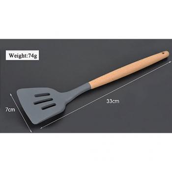 Espátula de Silicona con Mango de Madera