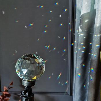 Prisme en verre 50mm pour lentille caméra avec trou intérieur