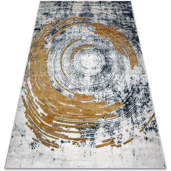 Glamorous Blue‑Gold Designer Rug