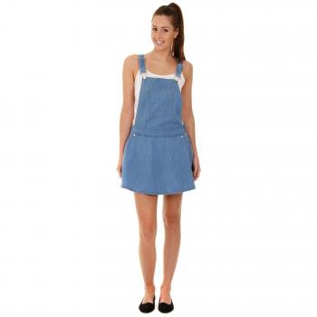 Simply Chic Denim Stonewash Jumpsuit Skater Style