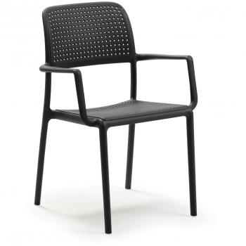 Bora Sedia da Giardino in Fiberglass – Antracite – Nardi
