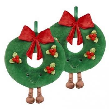Coussins d'appoint verts « Bonbon », lot de 2 pièces, 45 cm