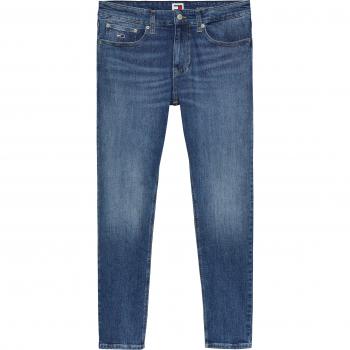 Tommy Jeans Uomo DM0DM21052 Skinny Blu Scanton 31/34 Casual Cotone Denim