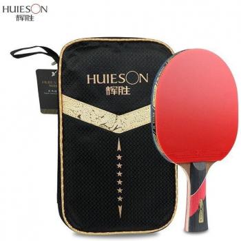 Huieson Ping‑Pong 6 Étoiles – Bois Wengé & Fibre de Carbone