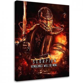 Parataio Mortal Kombat Scorpion Rosso 40x60