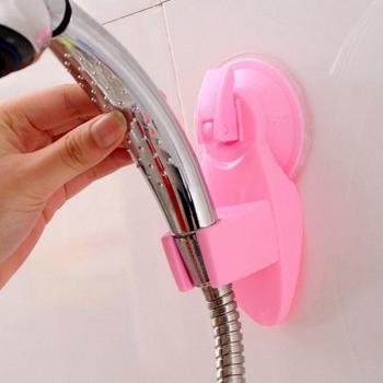 Plastic Bathroom Shower Head Wall Bracket with Suction Cup