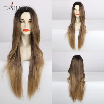 High Density Heat Resistant Fiber Lace Wig