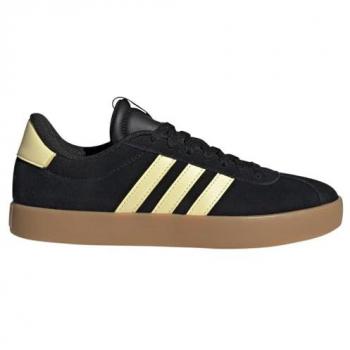 Adidas VL Court 3.0 Sneakers Dames Zwart/Geel