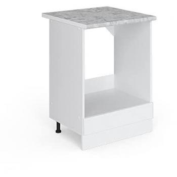 Four R-Line 60 cm – Meuble haut bas en marbre blanc brillant
