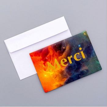 Star Fire Greeting Card with Thank You Envelope