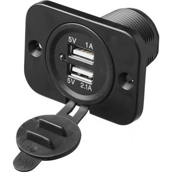 Unsichtbarer USB-Stecker 2100mA 12V/24V