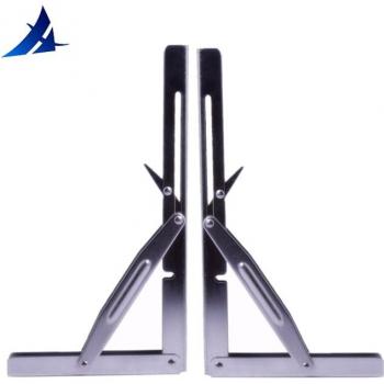 2 Pieces Heavy Duty 12 Stainless Steel Folding Shelf Bracket 250KG