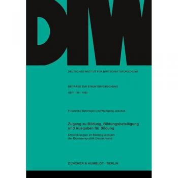 Zugang zu Bildung, Bildungsbeteiligung und Ausgaben für Bildung. Entwicklungen im Bildungssystem der, Fachbücher