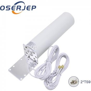 Antenna 4G 2,4 GHz con dos cabezales TS9 y cable extensible (2/3/5 m) para Huawei B315/B310/B525/B618/E