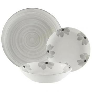 Colección Versa Flor Gris – Set Completo de 18 Utensilios