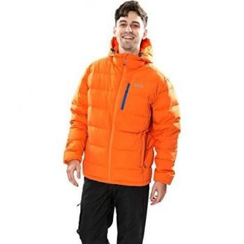 Trespass Herren Crane DLX Kapuzenjacke, Daunen, Orange (Sunrise), XL