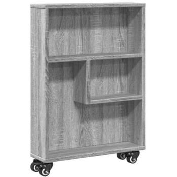 Sonoma Chariot Mini Gris Bois Vidaxl