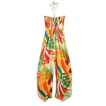 Desigual Jumpsuit Tropicale Colorato (Giallo/Verde/Rosso/Bianco)