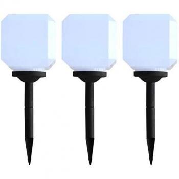 VidaXL Illuminazione solare da giardino, 2 lampade LED sferiche, 30 cm, RGB