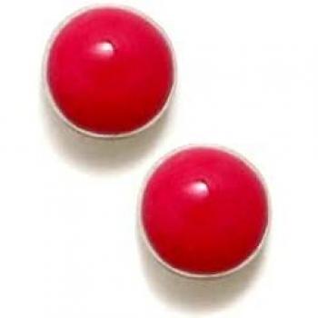 Pendientes Agatha Ruiz de la Prada 5 mm redondos esmaltados rosa en plata Ley 925m