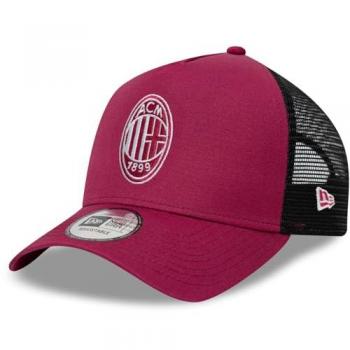 Capacchetta Trucker New Era AC Milan rosso fucsia, taglia singola