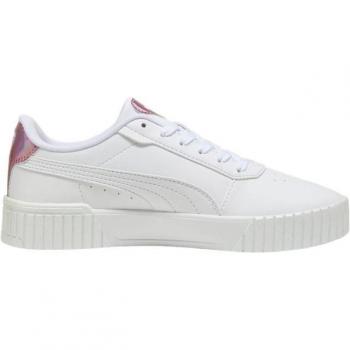 Puma Carina 2.0 Girlpower Athletic Shoes White/Silver Mist/Pink