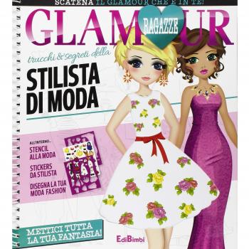 Trucchi e segreti della stilista di moda. Ragazze glamour. Con adesivi
