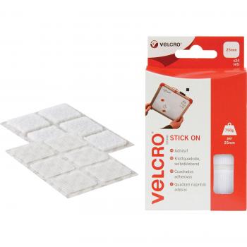 Pastille auto-collante blanche 25 mm x 25 mm