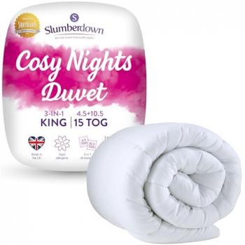 All Seasons 15 Tog King Duvet by Slumberdown