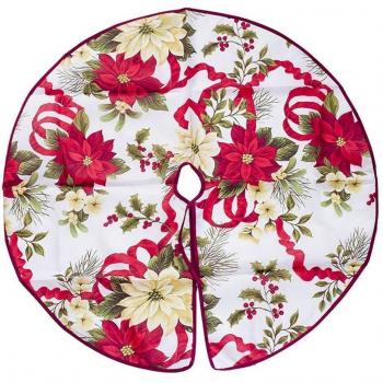 Christmas Tree Skirt with Santa Design