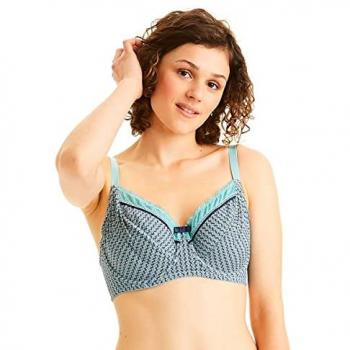 Soutien-gorge grand maintien rose turquoïse