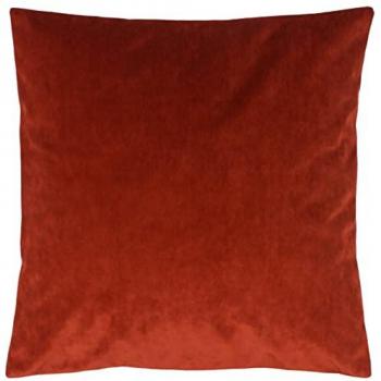 Camden 50 cm × 50 cm Double‑Sided Micro Velvet Cushion – Dark Red Finish