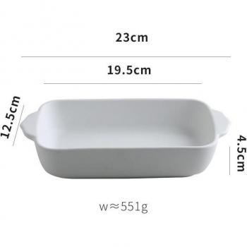 Ceramic Rectangular Baking Tray with Handle